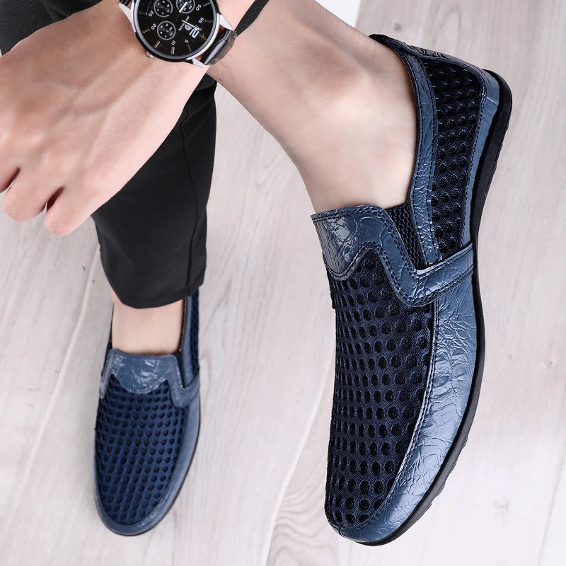 Ventilated lightweight loafers