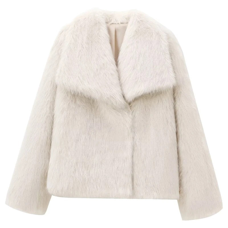 women winter plush coat