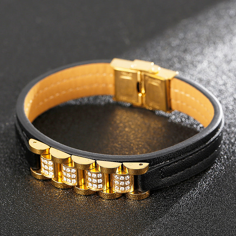 premium leather wrist bracelet