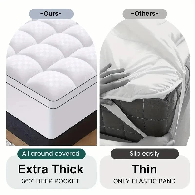 Noiseless mattress topper