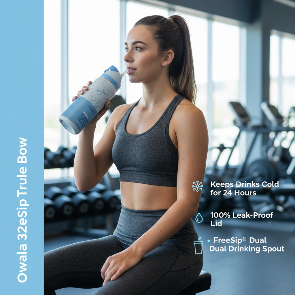 Gym Water Bottle with Straw