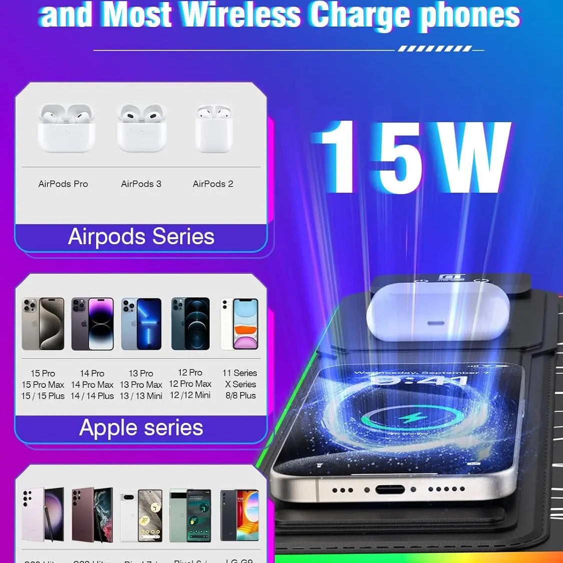 Fast Charging Desk Mat