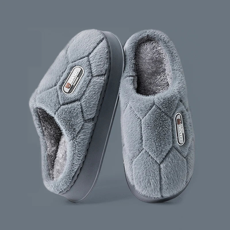 warm plush home slippers