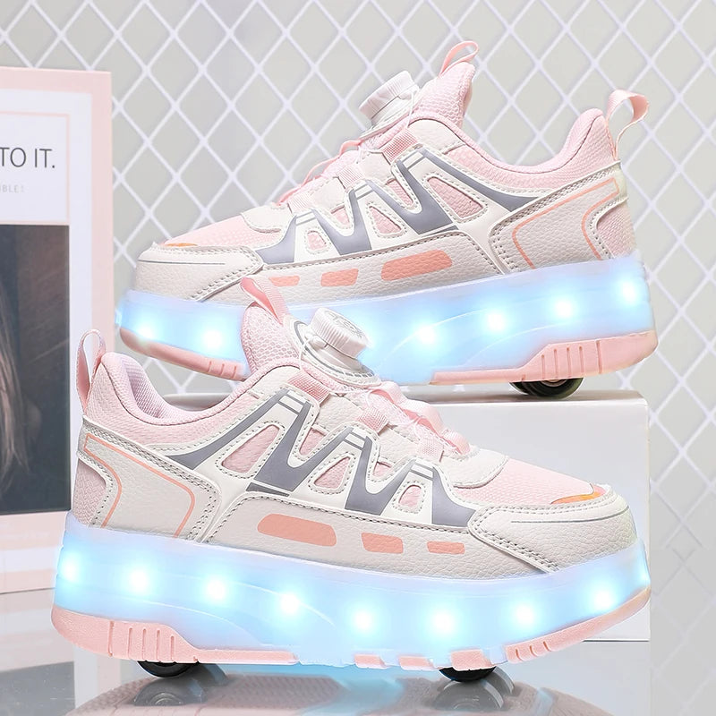 children glowing skate footwear