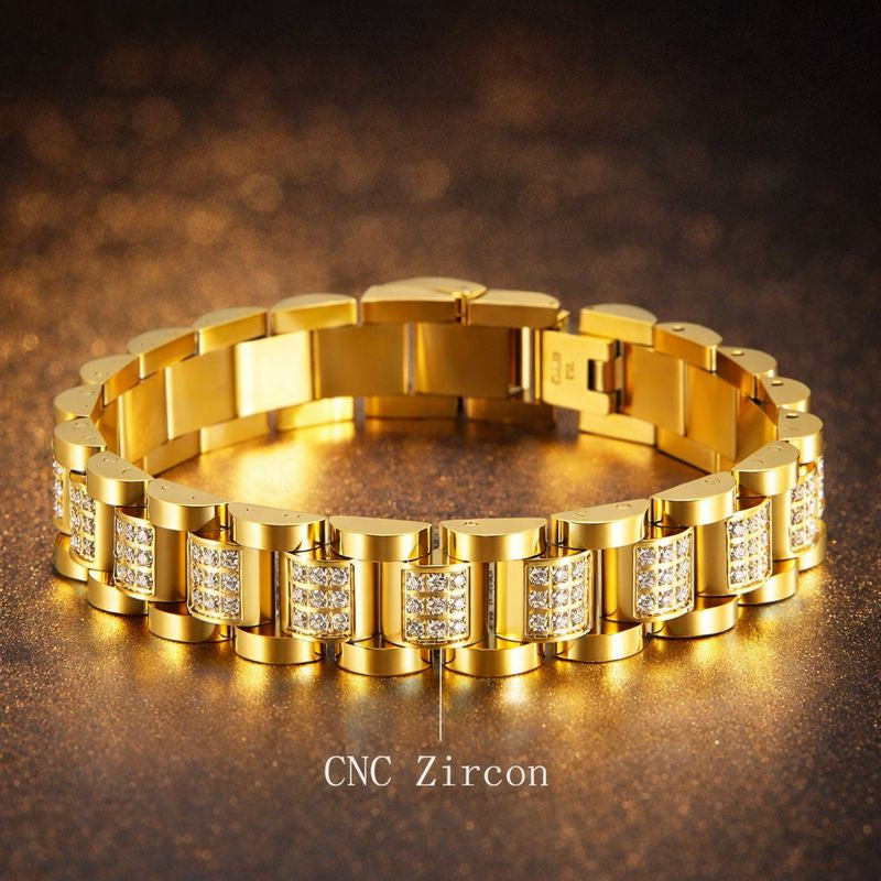 shiny zirc bracelet