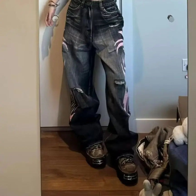 Trendy streetwear denim women