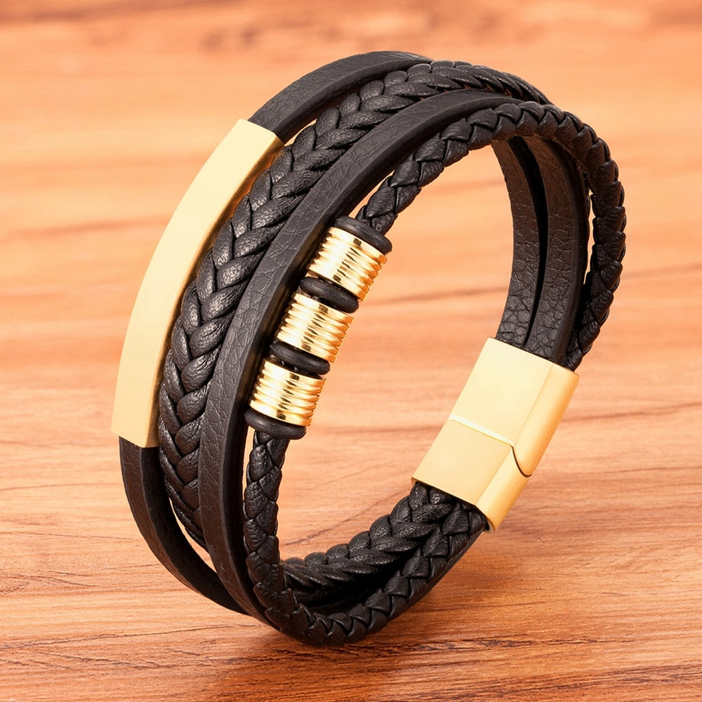 Multilayer Leather Bracelet - Mag & Doudy