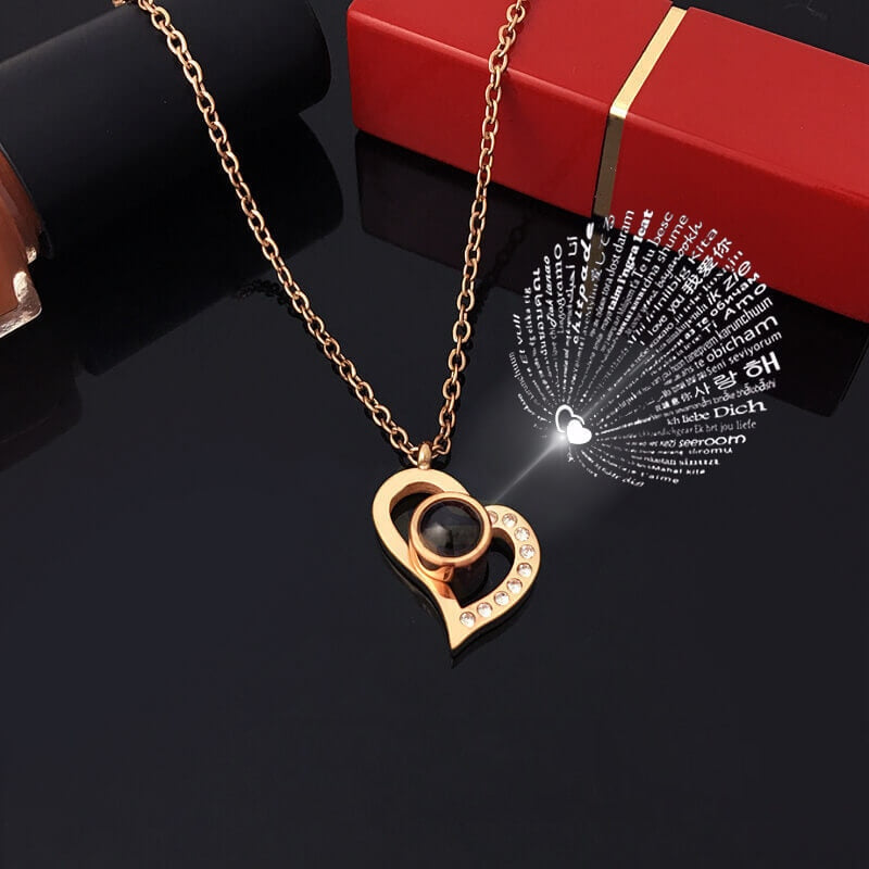 Love Necklace in 100 languages - Mag & Doudy