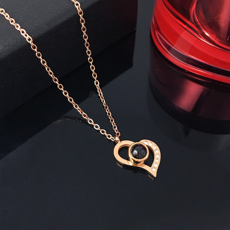 Love Necklace in 100 languages - Mag & Doudy