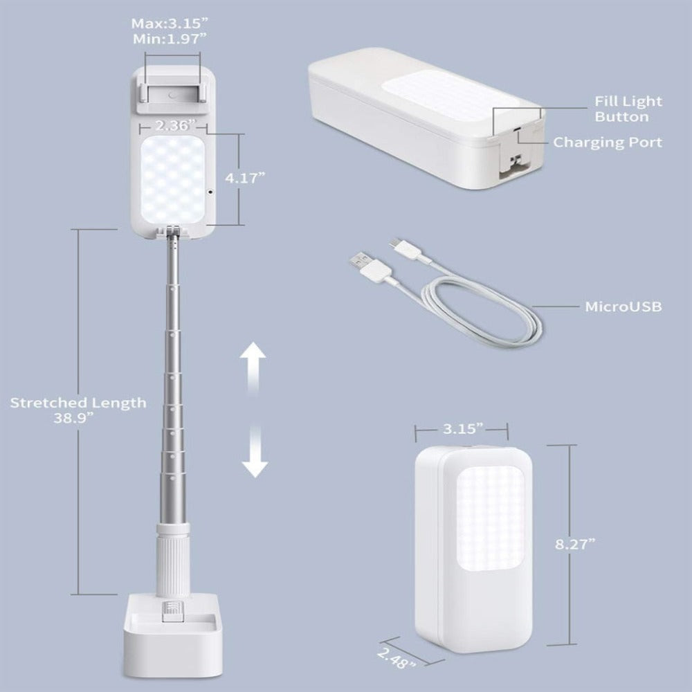 SnapShine Phone Holder Lampe Selfie - Mag & Doudy