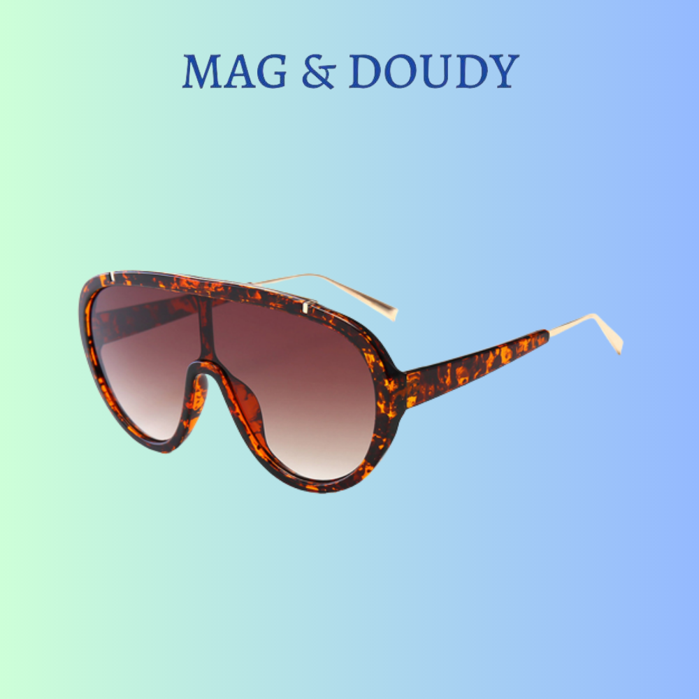 One Piece Oversized Sunglasses - Mag & Doudy