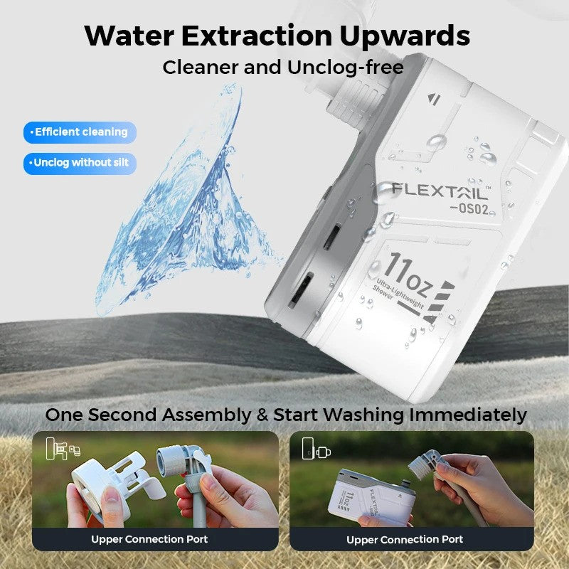 Waterproof travel shower