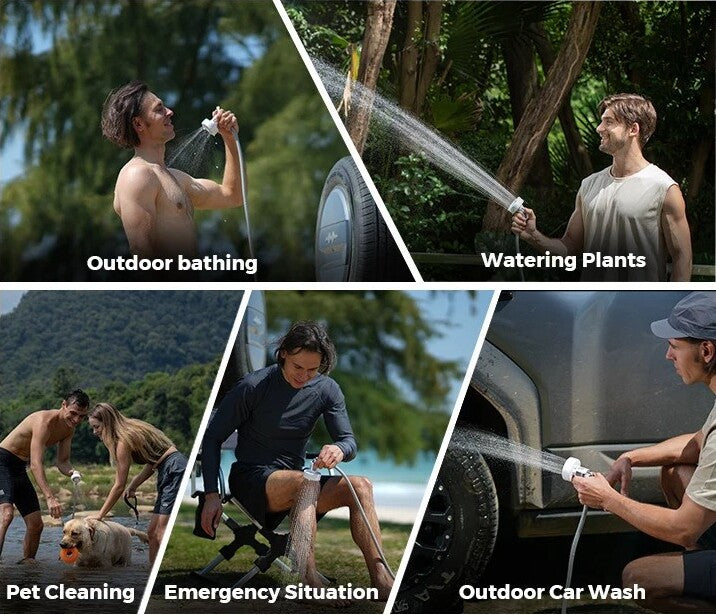Portable pet wash shower