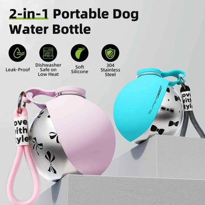 travel dog water bottle