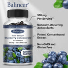 vegan blueberry supplement capsules