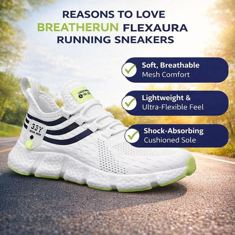 Breathable running sneakers