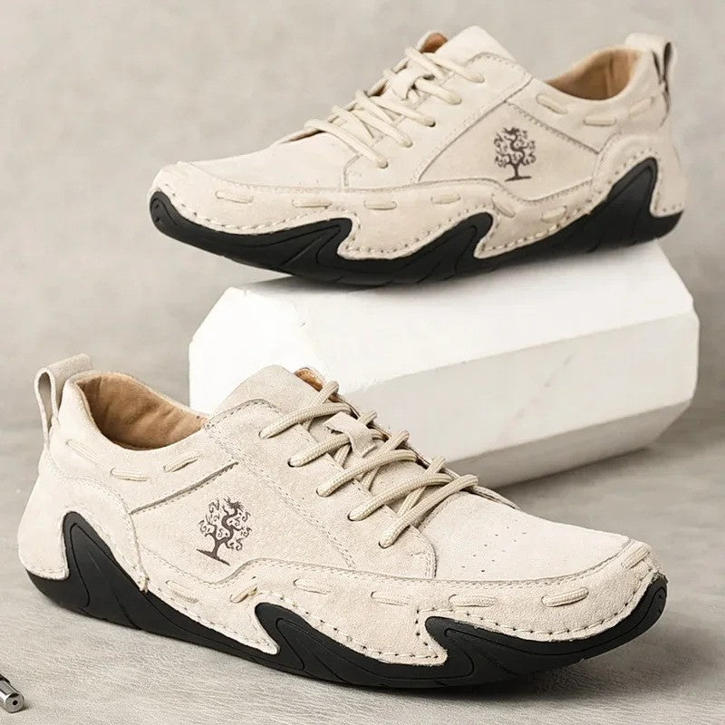 Stylish beige men's shoes