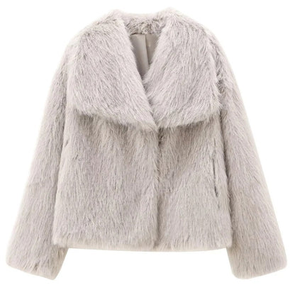 Burgundy LuxeFur Bomber jacket