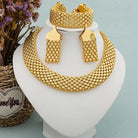 Chunky necklace earrings set