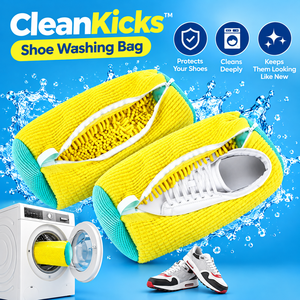 CleanKicks Shoe Washing Bag