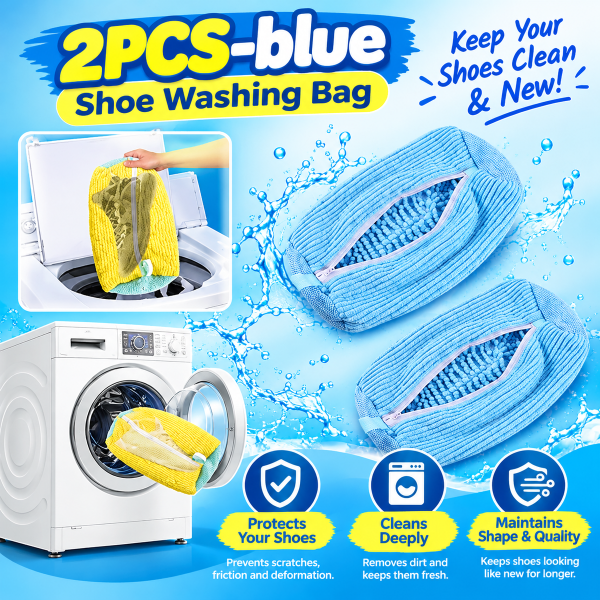 shoe washing bag