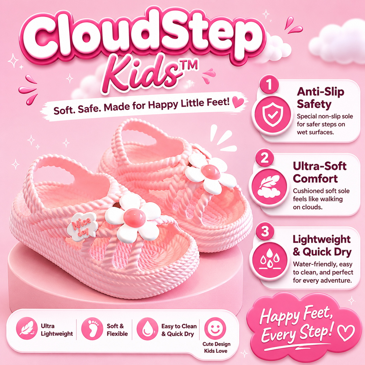 kids anti slip slides