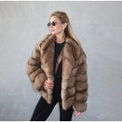 high street women faux fur outerwear