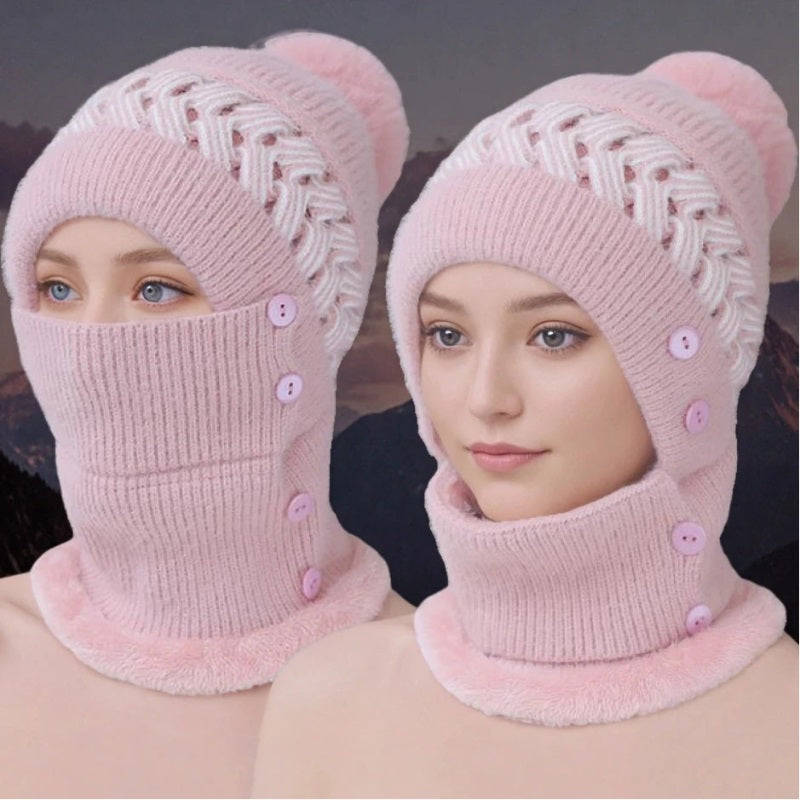 CozyPom Shield Hat