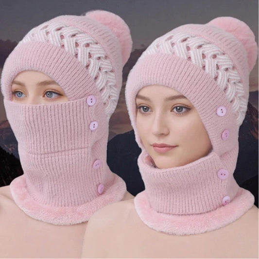 CozyPom Shield Hat