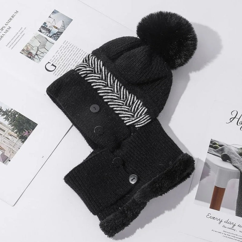 Plush soft balaclava cap