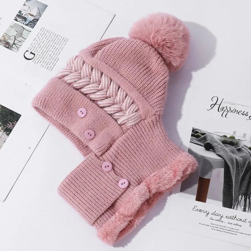 Winter thicken fleece hat