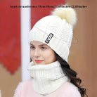winter knit hat and neck warmer