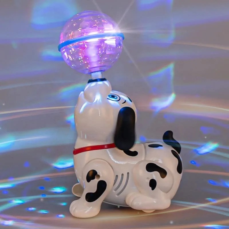 flashing lights dog toy