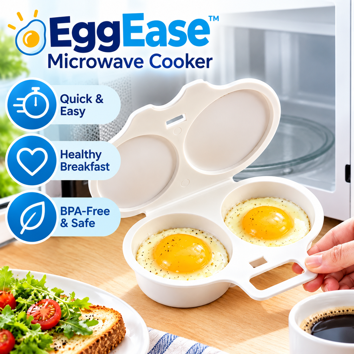 Convenient kitchen egg cooker