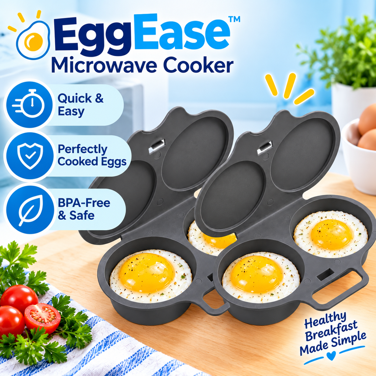 Dorm room breakfast egg maker