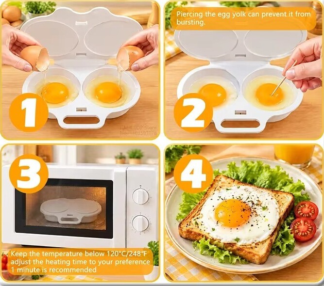 Oil-free egg cooking option