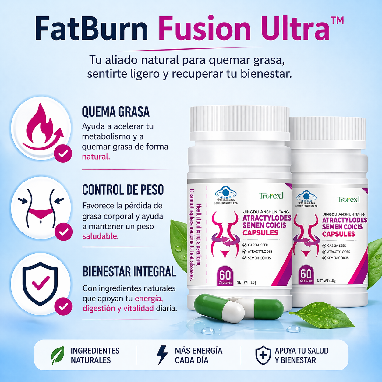 premium fat burner bottle