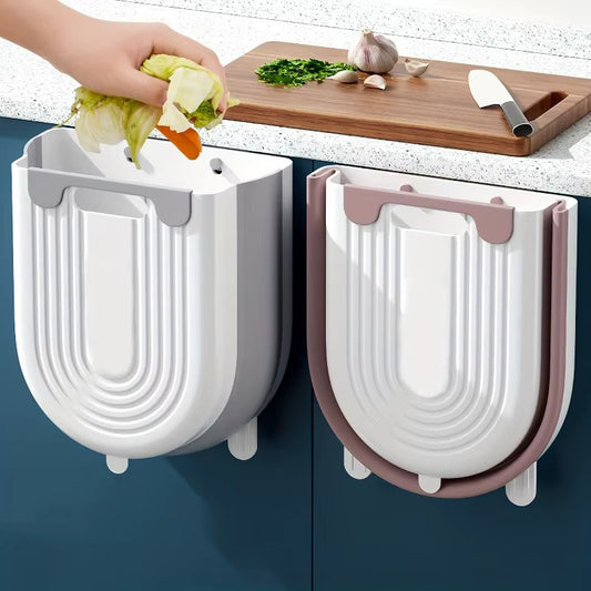 FoldBin™ Hanging Kitchen Trash Can - Mag & Doudy