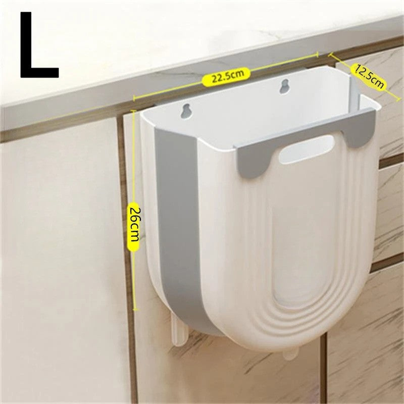 FoldBin™ Hanging Kitchen Trash Can - Mag & Doudy