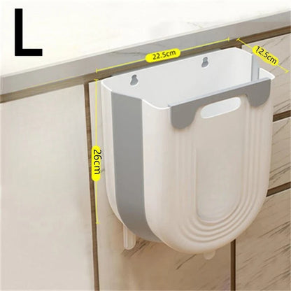 FoldBin™ Hanging Kitchen Trash Can - Mag & Doudy