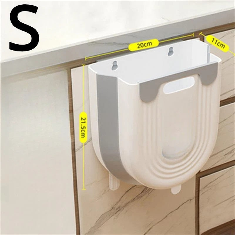 FoldBin™ Hanging Kitchen Trash Can - Mag & Doudy