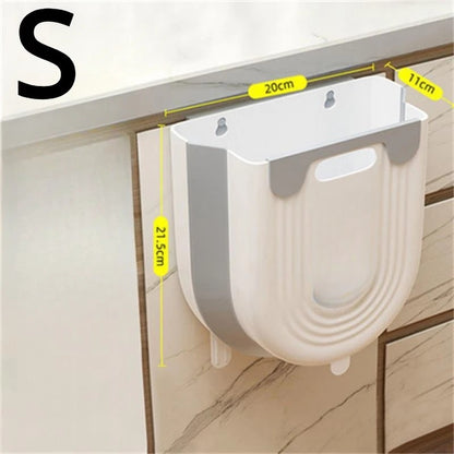 FoldBin™ Hanging Kitchen Trash Can - Mag & Doudy