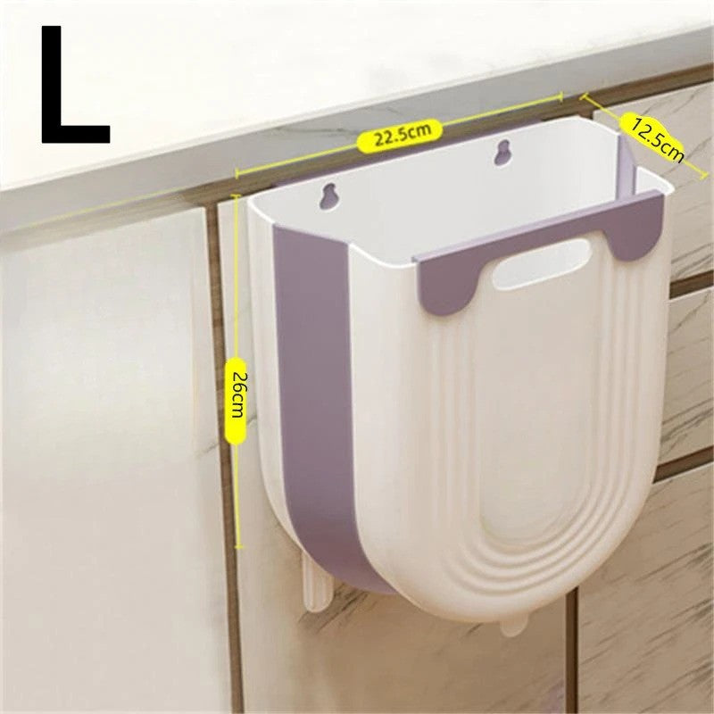 FoldBin™ Hanging Kitchen Trash Can - Mag & Doudy