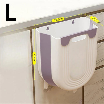 FoldBin™ Hanging Kitchen Trash Can - Mag & Doudy