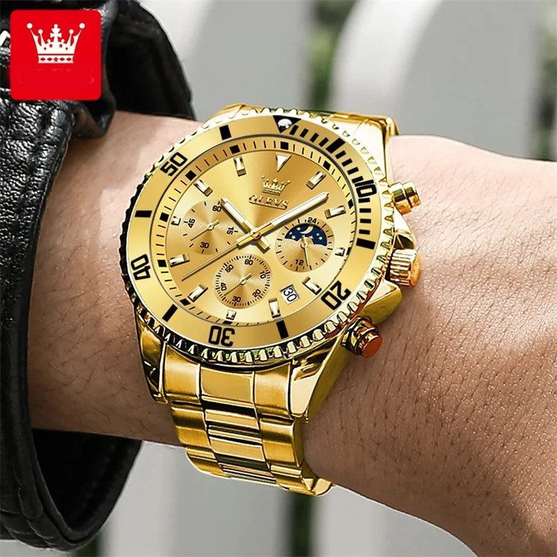 Classic men’s gold watch