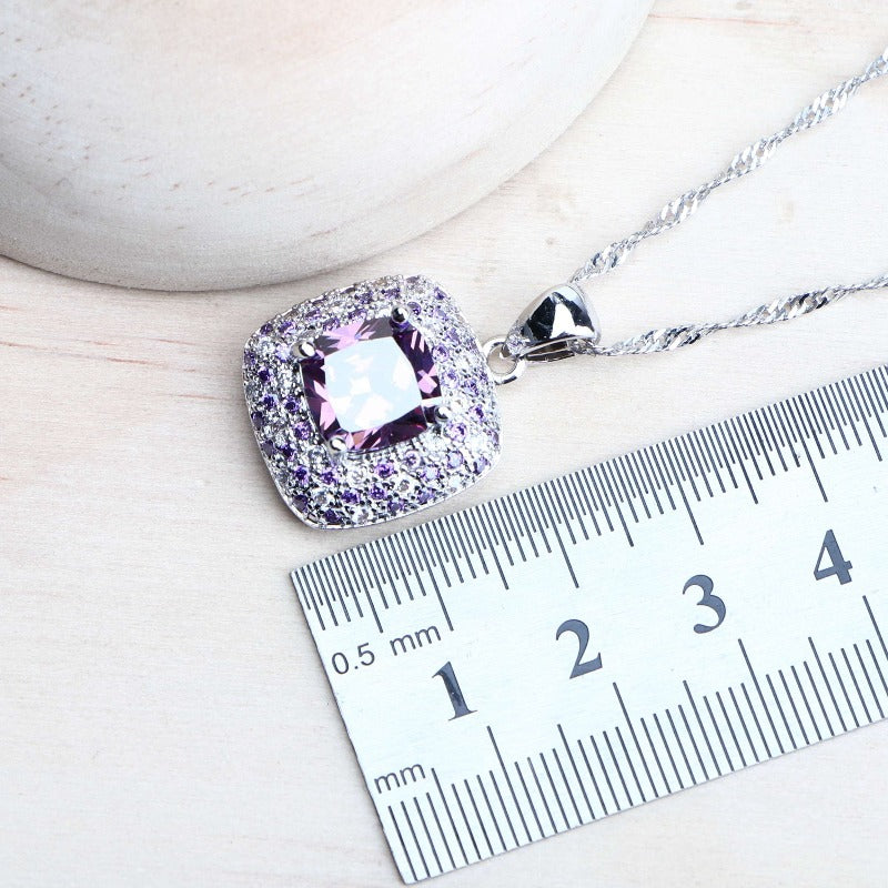 Elegant zirconia statement necklace- Mag & Doudy