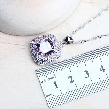 Elegant zirconia statement necklace- Mag & Doudy