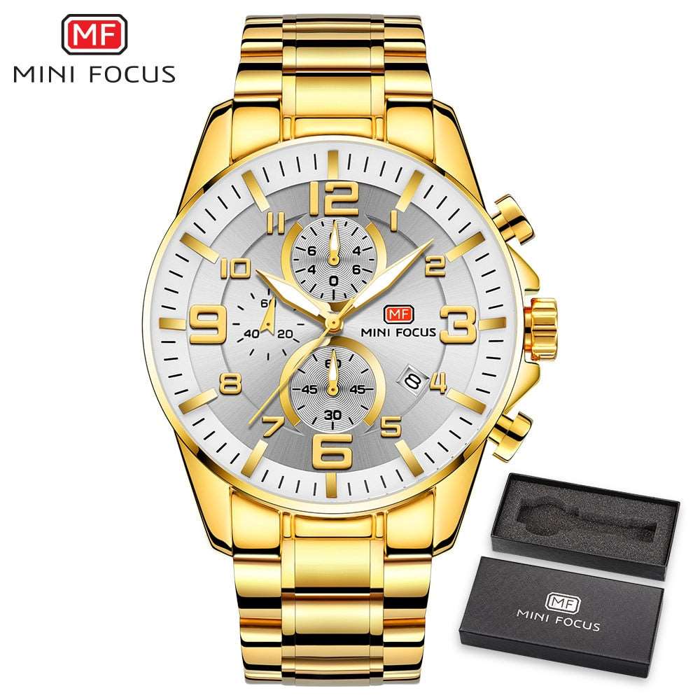 Business style gold watch - Mag & Doudy