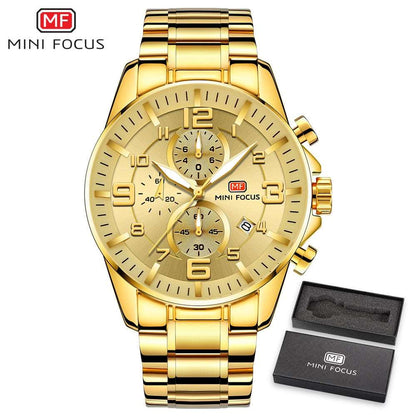 Stainless steel gold watch - Mag & Doudy
