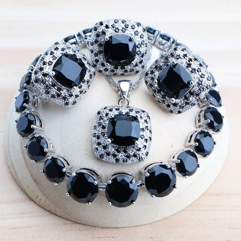 Radiant zirconia crystal pendant - Mag & Doudy